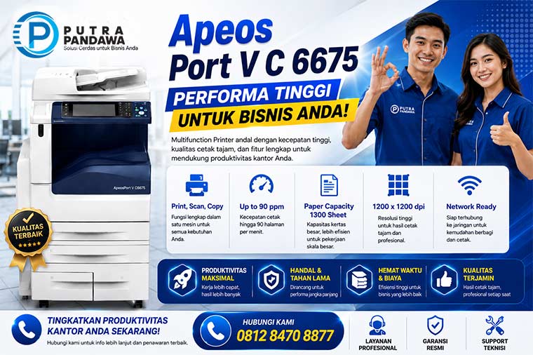 Sewa Mesin Fotocopy Apeos V C 6675